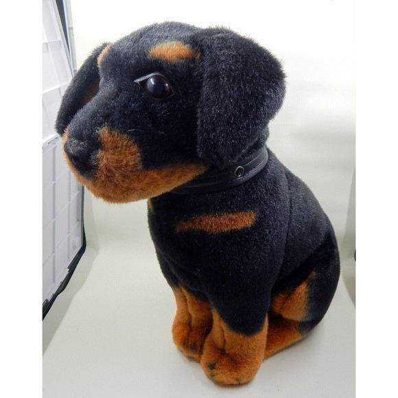 Goffa International Rottweiler Puppy Plush Stuffed Animal 12" - Picture 11 of 12